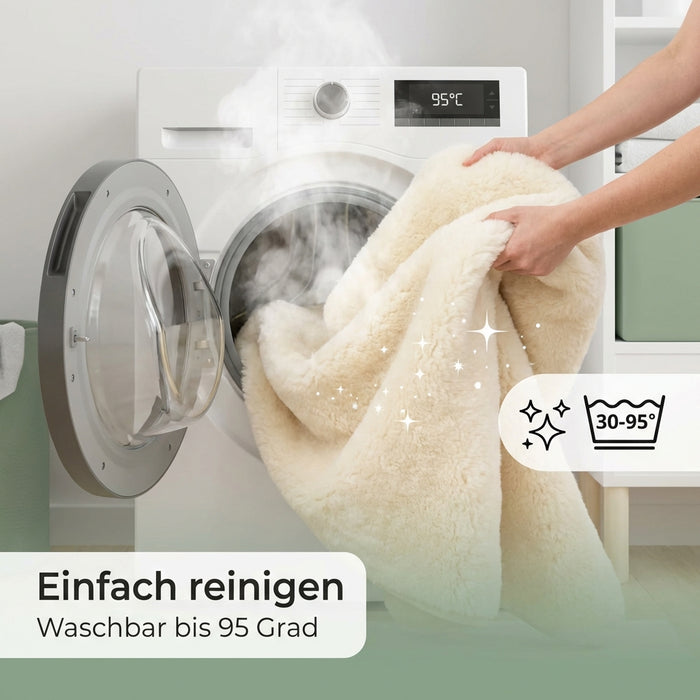 Anti-Dekubitus Bett-Auflage in div. Größen | australische Schurwolle | AS 4480.1 - 1900g/m²