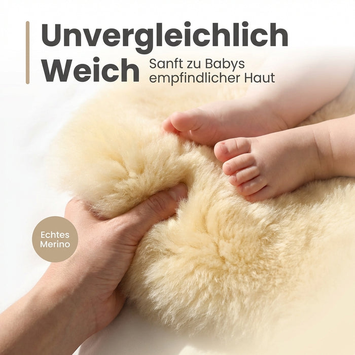 XXL Lammfell 100-110cm | Oeko-Tex | deutsches Komfort Merino Lammfell | Vergleichssieger
