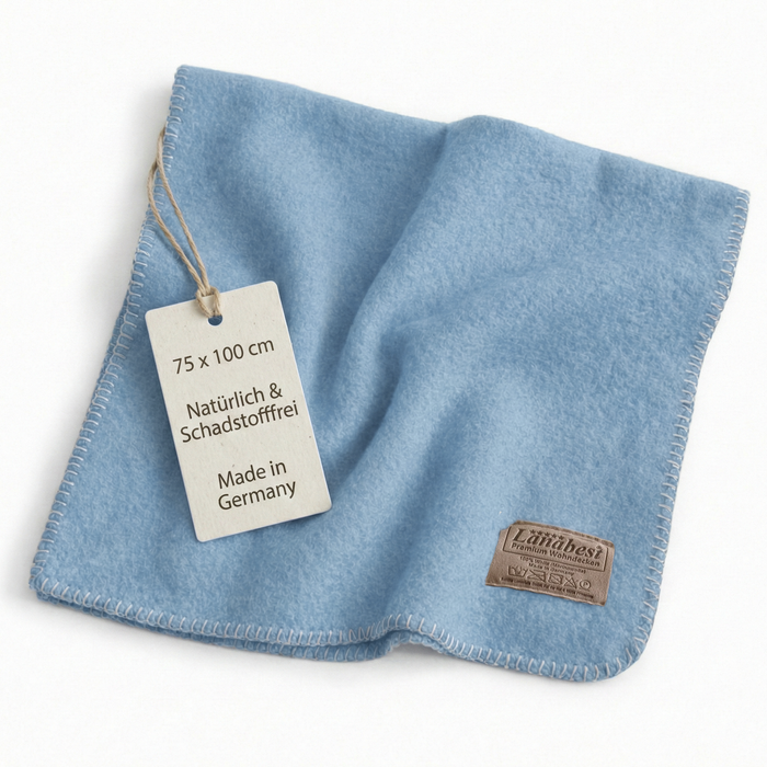 Babydecke Bio-Merinowolle 75x100cm | 100% deutsche Premium Schurwolle | atmungsaktiv