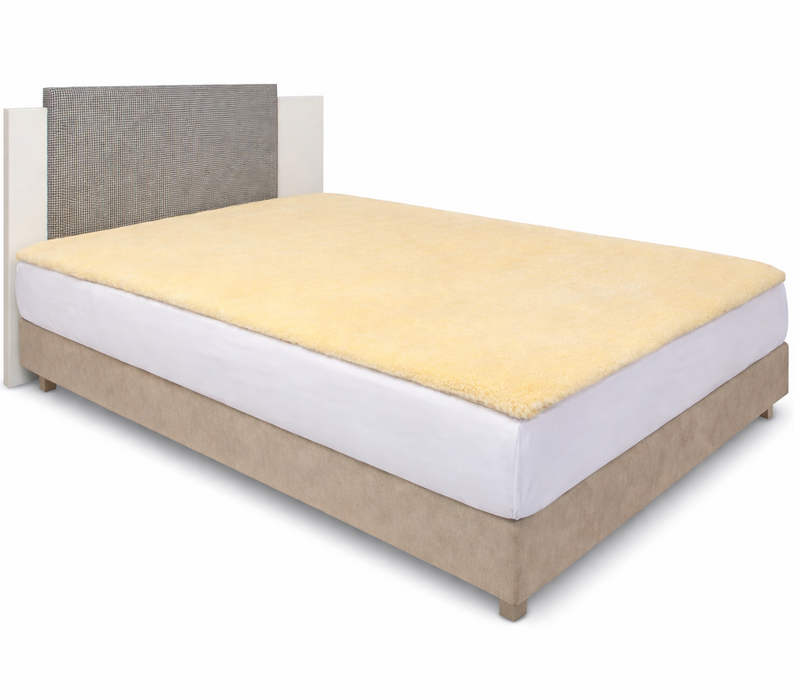 Lammfell Bettauflage in div. Größen | Premium Oeko-Tex | Echtes Merino Unterbett
