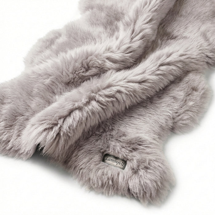 Lammfell grau XXL SuperPremium | extra groß | 110-120 cm