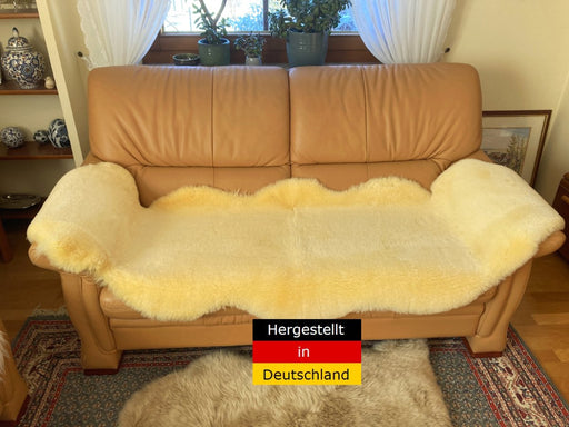 Merino Lammfell Sesselauflage Premium | Sitzauflage | 200cm | chromfrei gegerbt - Lanamed.de