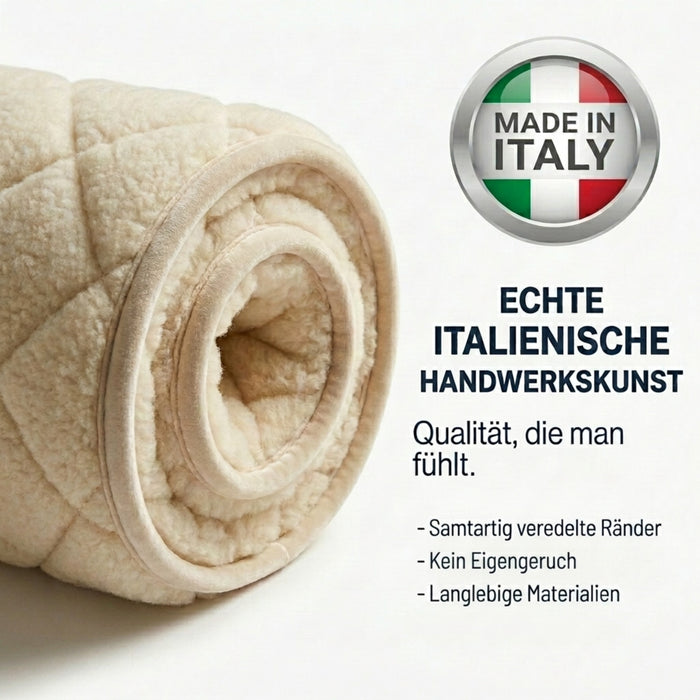 Schurwoll Matratzenauflage Premium | Oeko-Tex | waschbar