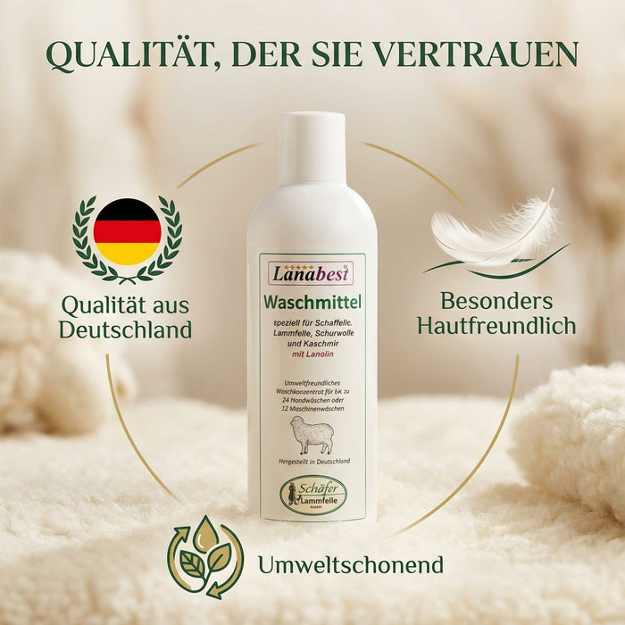 Fellwaschmittel Premium 240ml | mit LANOLIN | antibakteriell & wohlriechend