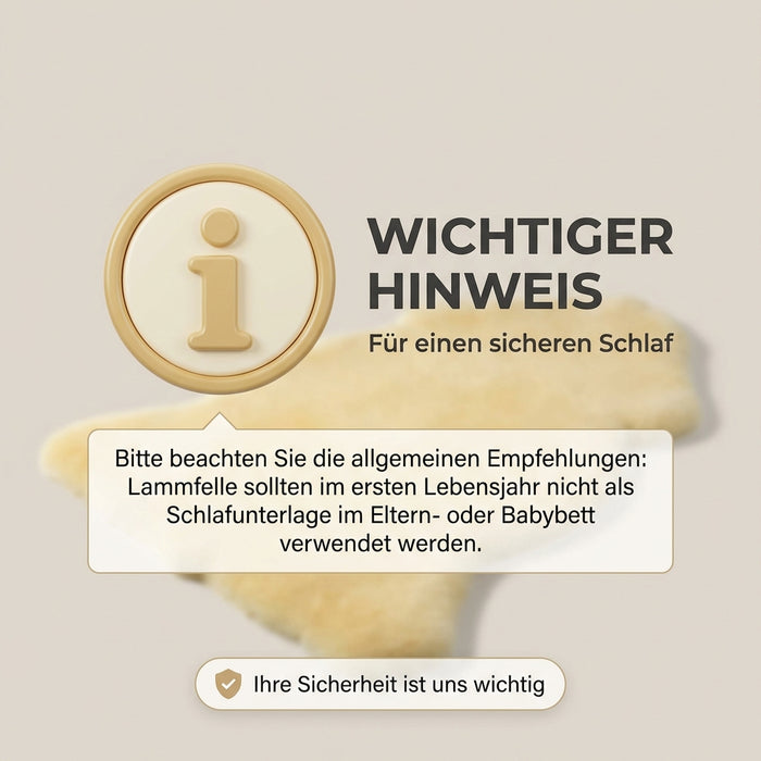 Lammfell LANABEST Premium | Oeko-Tex | Komfort Merino naturweiß | Vergleichssieger