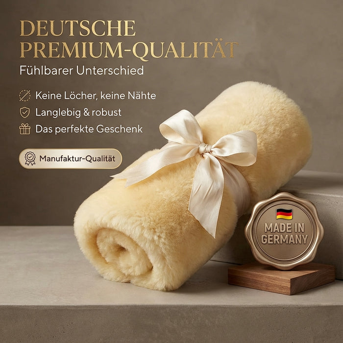 Lammfell LANABEST Premium | Oeko-Tex | Komfort Merino naturweiß | Vergleichssieger