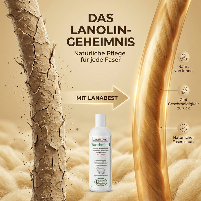 Fellwaschmittel Premium 240ml | mit LANOLIN | antibakteriell & wohlriechend