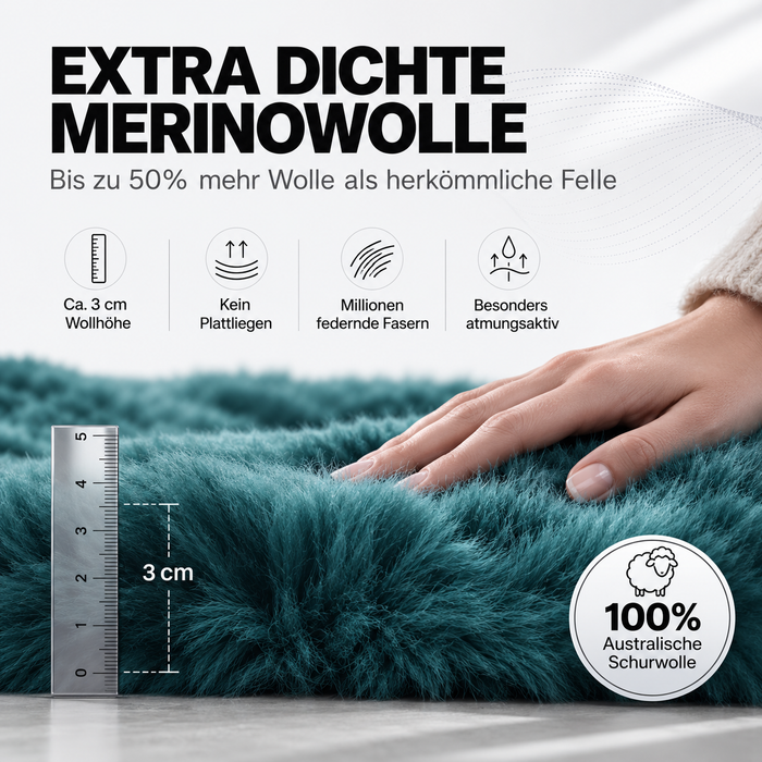 Australisches Medizinisches Premium Schaffell | AS 4480.1 | Merino | Dekubitusprophylaxe