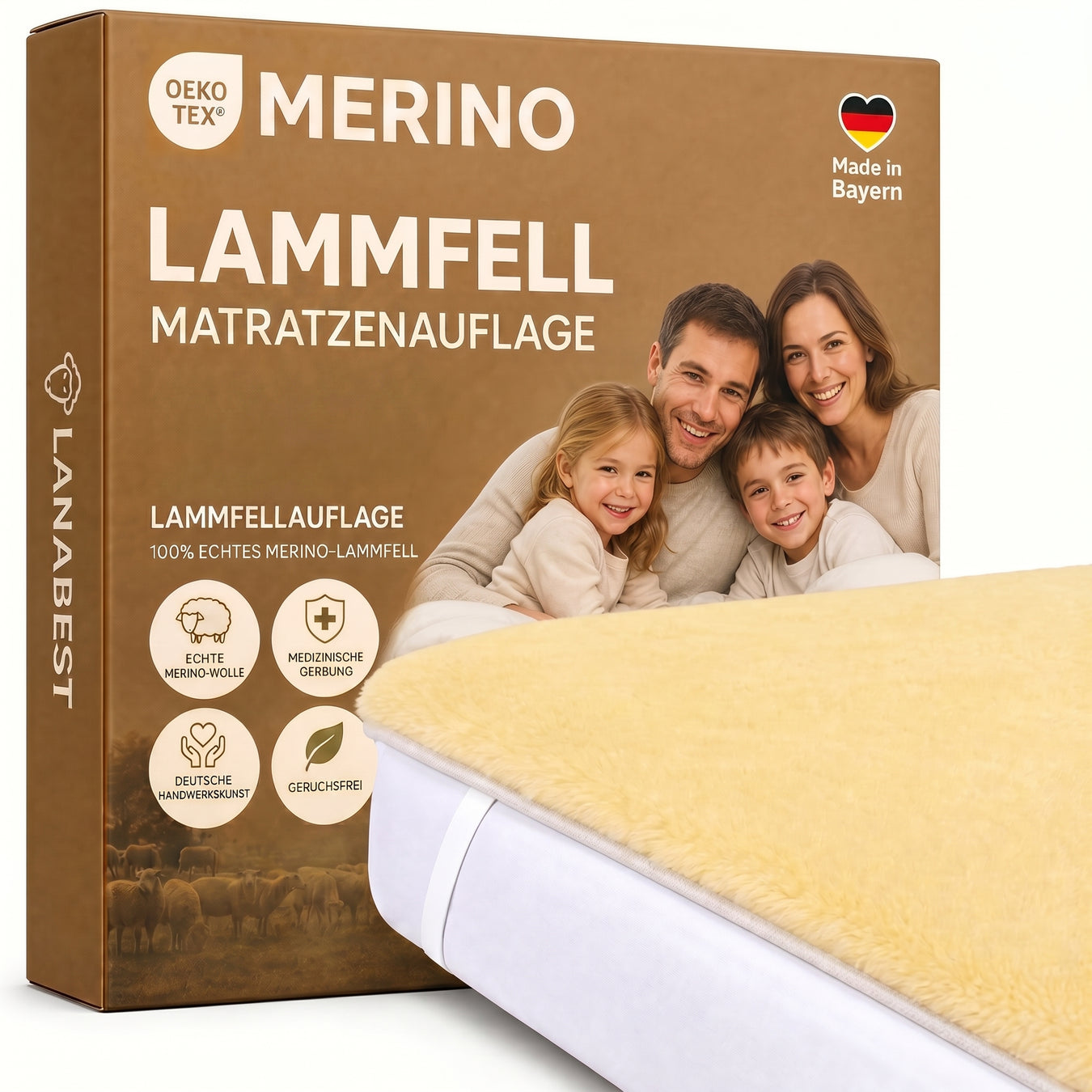 Lammfelle für Schlafen und Komfort - Lanamed.de