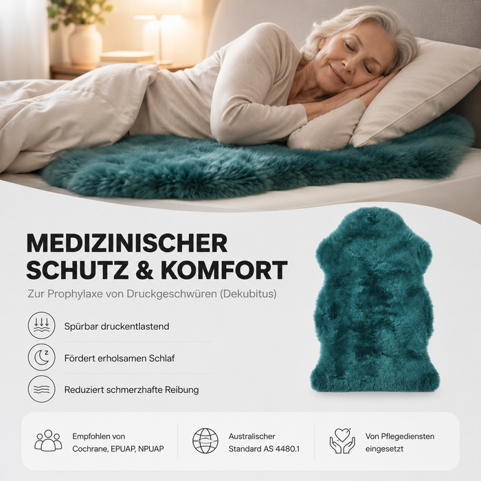 Australisches Medizinisches Premium Schaffell | AS 4480.1 | Merino | Dekubitusprophylaxe